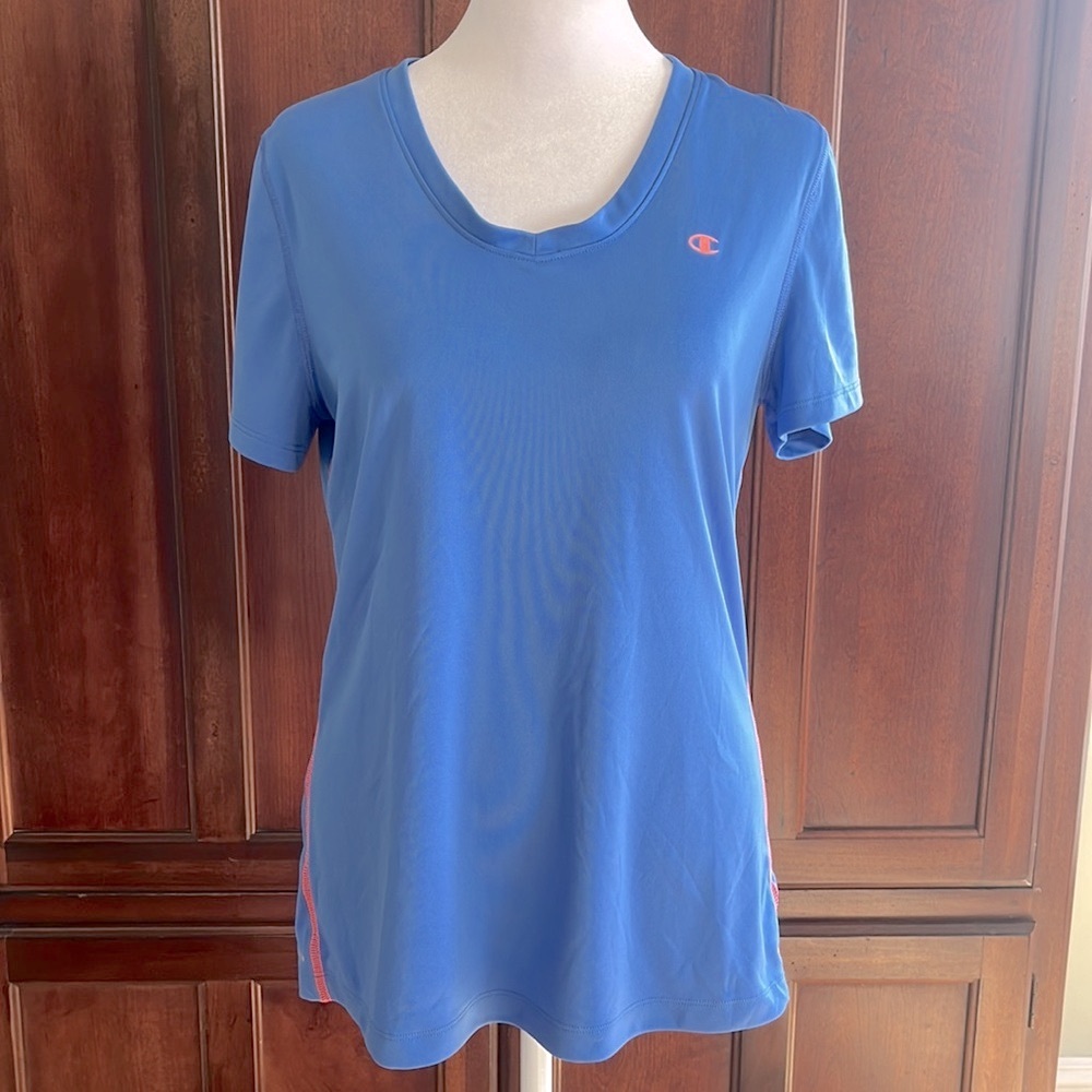 Champion Vapor Top Powertrain Quick-Dry Athletic Sportswear Short-Sleeve V-Neck